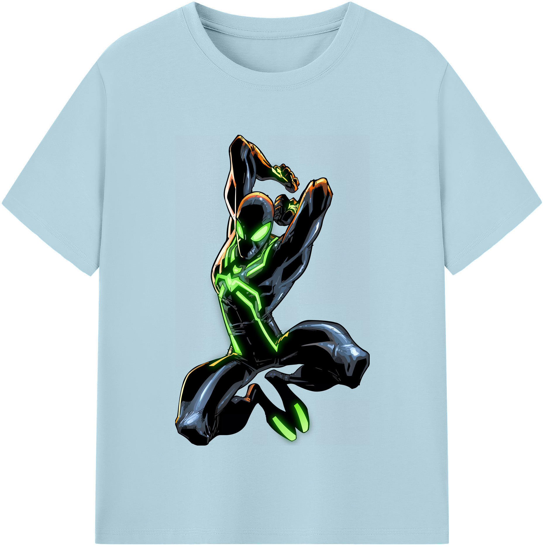 （画像用） Spider Man スパイダーマン 綿100％半袖Tシャツ（フロントプリント）